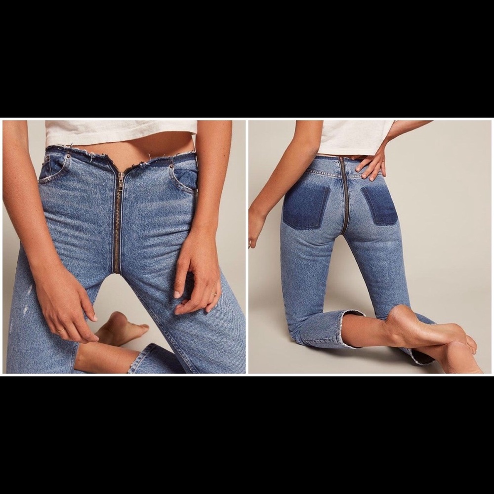 Reformation Petites Zipper Jean